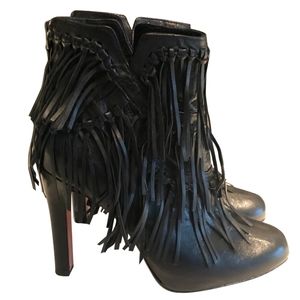 Jean Michel Cazabat Fringed Boots Black